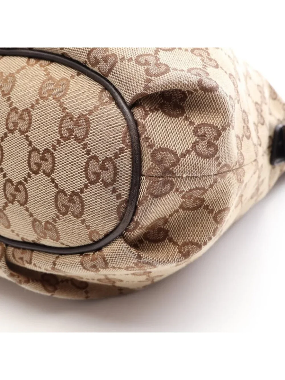 Gucci Shoulder Bag GG Canvas Beige Brown